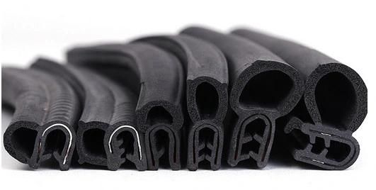 Auto EPDM Sponge and Solid Rubber Profile with Steel Belt