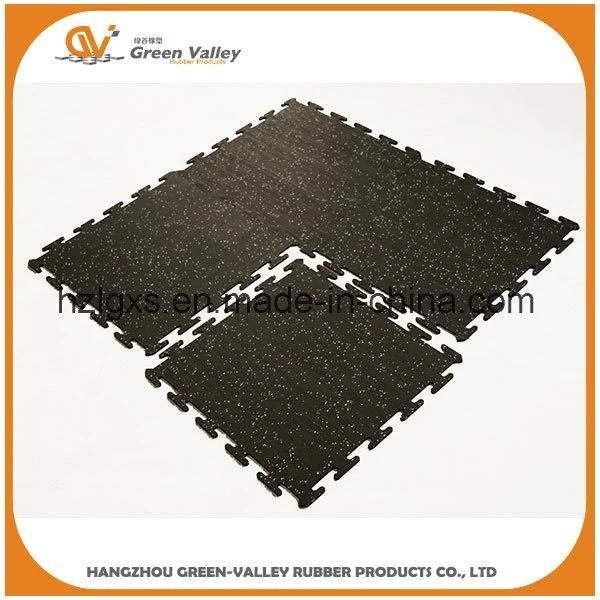 Interlocking Crossfit Safety Block Rubber Floor Tiles for Gym / Outdoor / Hot Sale