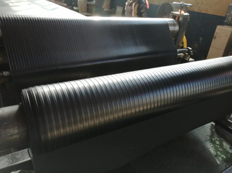 Anti Slip Fine Ribbed Rubber Matting Roll for Truck