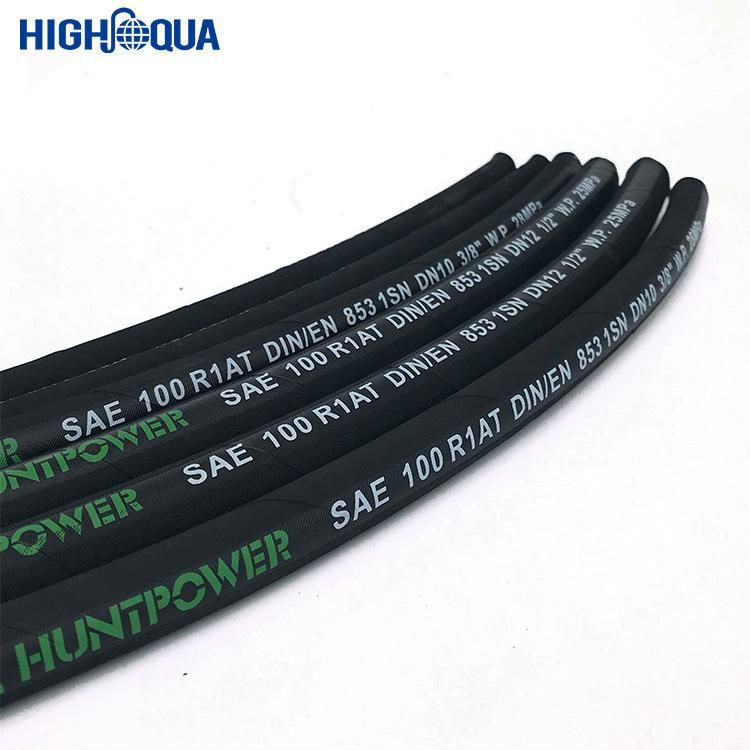 China Enpaker Steel Wire Braided Flexible Rubber Hose High Pressure Hydraulic Hose