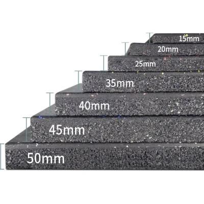China Factory 1000mm*1000mm*25mm Rubber Tile Flooring /Shock Absorption Rubber Mat