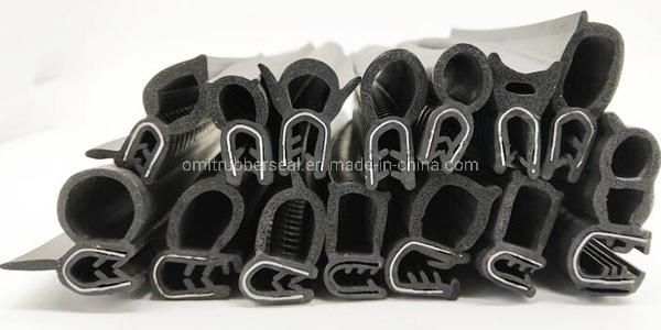 Automotive Co-Extruded Rubber Profile EPDM Sponge and EPDM Rubber Compound Seal Extrusion Approved RoHS UL94-V0 Reach