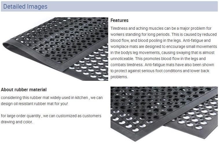Commercial Garage Kitchen Anti-Fatigue Rubber Floor Mat