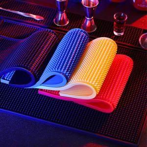 OEM Service Soft Silicone PVC Custom Rubber Bar Mat