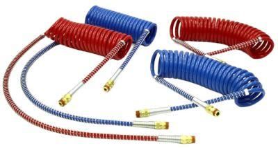 Nylon Tubing Assembly Red and Blue Air Brake Hose 15FT Nylon