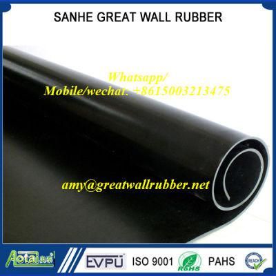 Industrial SBR+EPDM+NBR+Neoprene+Butyl+Natural Black Rubber Roll Sheet