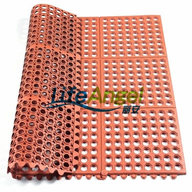 Rubber Door Mat and Anti-Slip Kitchen Rubber Mat with Interlock