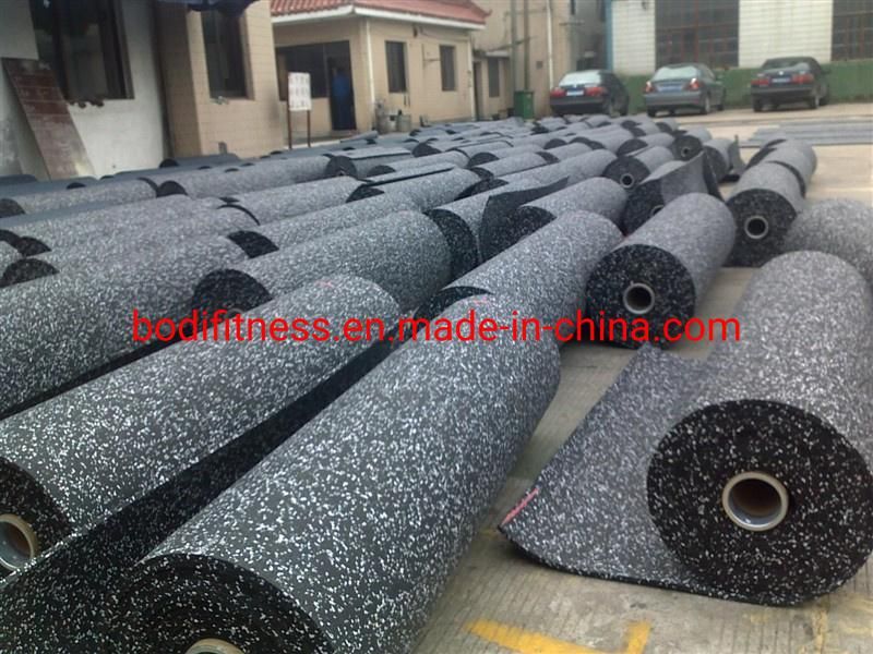 Professional EPDM Sparkled Gym Rubber Flooring