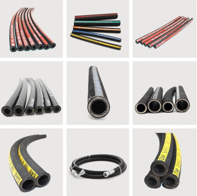 Msha Approved Four Wire Spiral SAE 100r15 Hydraulic Rubber Hose