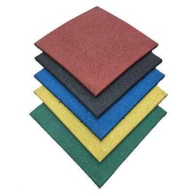 Colorful EPDM Rubber Gym Flooring Tiles, Gym Rubber Mat