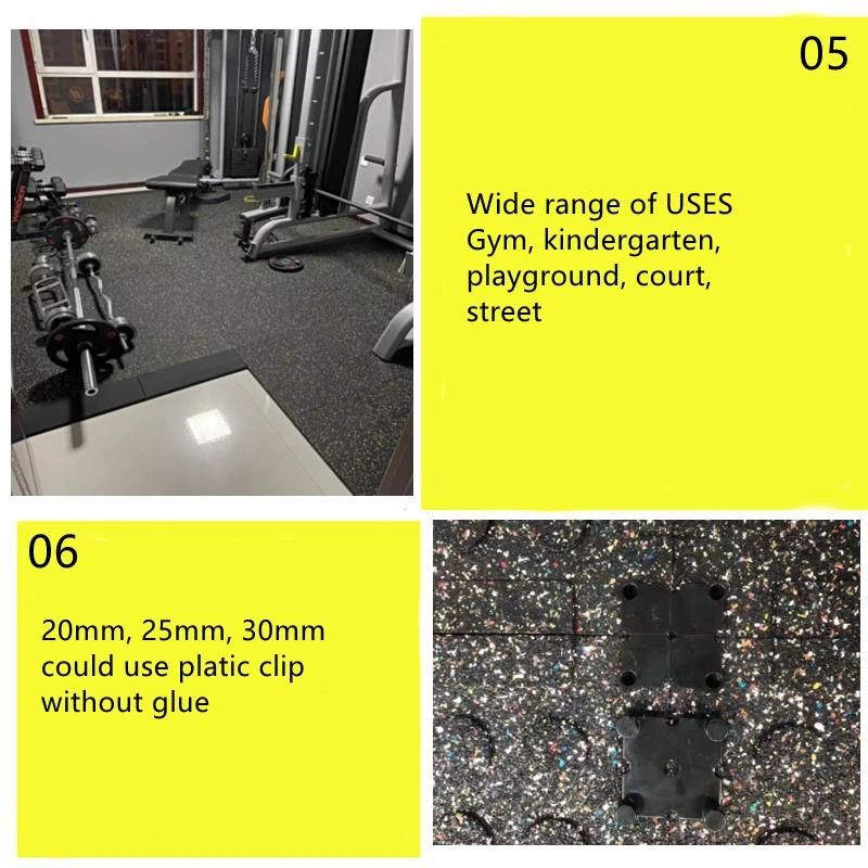 160mm*200mm Dog-Bone Shape Rubber Flooring