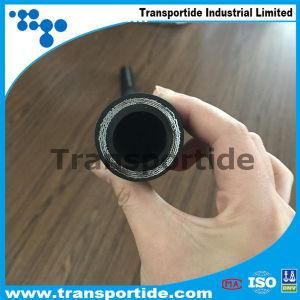 High Quality Transportide Brand En853 1sn High Pressure Flexible Steel Wire Braded Rubber Hydraulic Hose