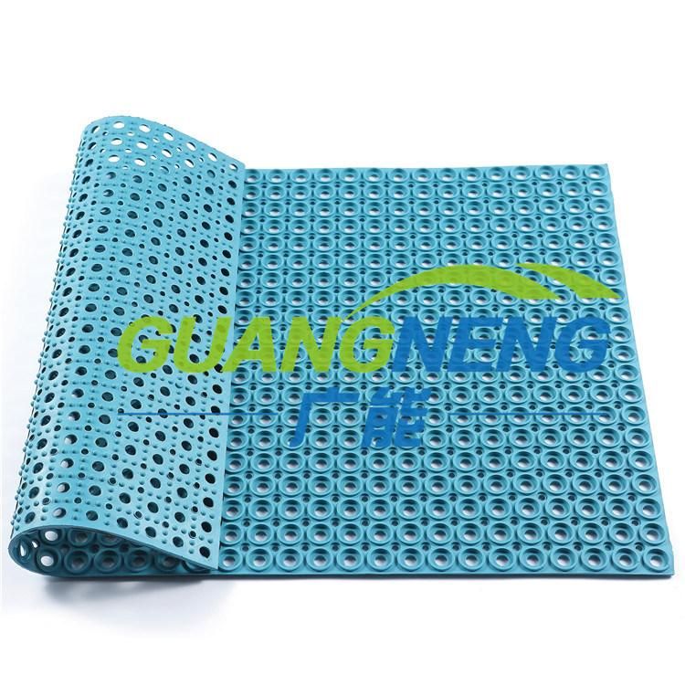 Anti Slip Drainage Antibacterial Rubber Door Floor Mat/Bathroom Mat