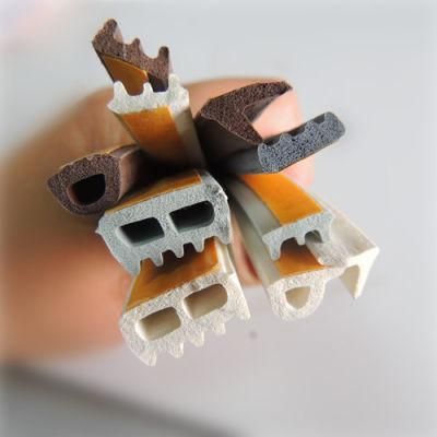 Elastic Door Foam Rubber Strip with Adhesive