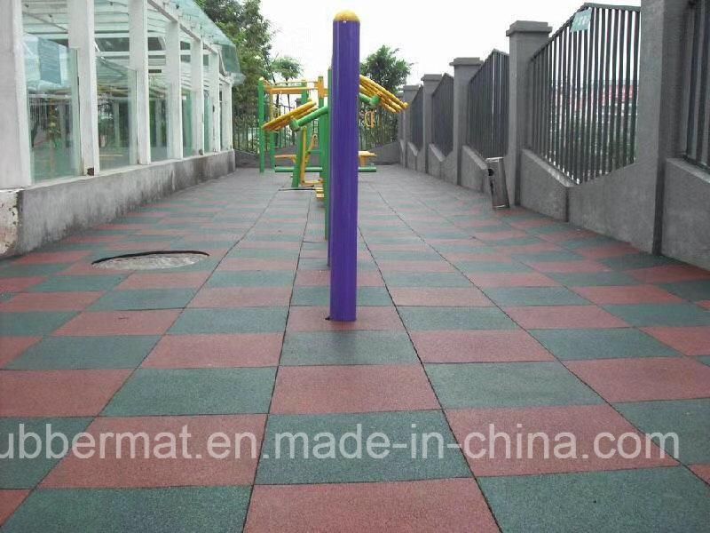 Walkway Park Yard Garden Anti-Slip Safety Rubber Mat Rubber Tile Rubber Flooring