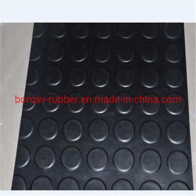 Anti-Slip Non-Slip Coin Stud Circular Rubber Flooring Mat Sheet