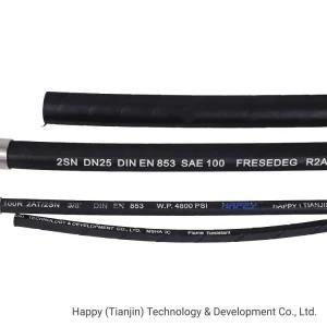 DIN En 853 SAE 100 R2/2sn High Pressure Flex Rubber Hose Pipe