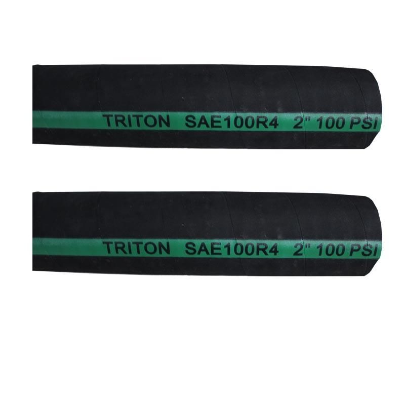 Flexible Fabric Cloth Hydraulic Hose for Oil and Petrol Suction and Discharge SAE 100 R4