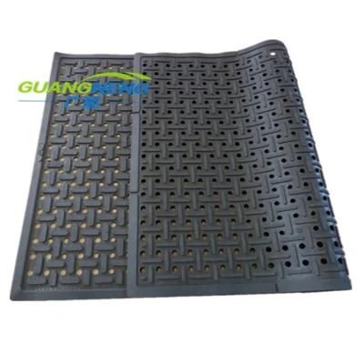 Anti-Fatigue Rubber Kitchen Draniage Mat of Bone Pattern