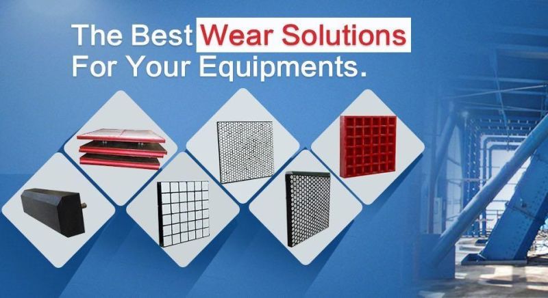 Wear and Abrasion Resistant Rubber Ceramic Tile Mats