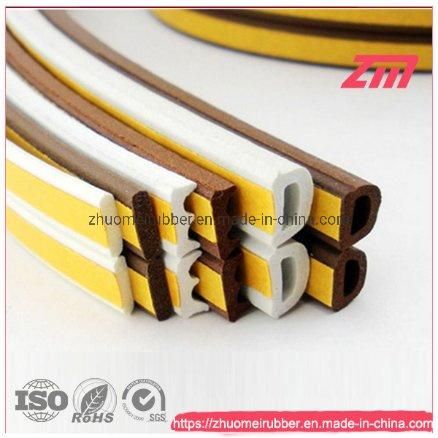 D/P/E Type Adhesive EPDM Rubber Gasket Sealing Profile
