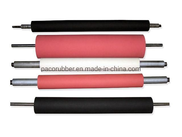 Custom Made PU Silicone Rubber Roller Printing Roller for Laminator Machine