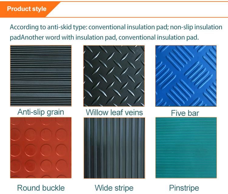 Non-Slip Round Button Stud Coin Pattern Rubber Flooring Mat Rubber Sheet