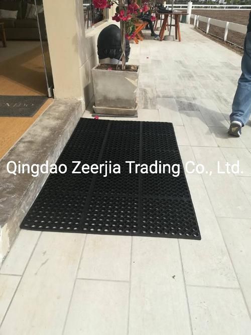 Workshop Workstation Floor Matting Safety Anti Slip Oil Drainage Mat Rubber