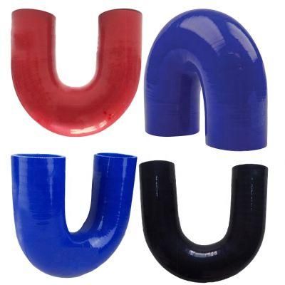 New 180 Degree Elbow Silicone 3 Inch Radiator 4-Layer Silicone Elbow Hose