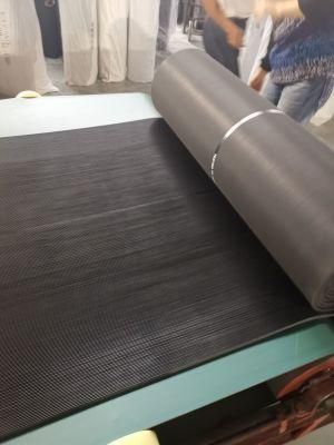 Anti Slip Fine Thin Ribbed Corrugated Insulation Electrical Rubber Floor Mat for Workshop