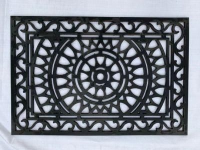 Natural Rubber Wrought Iron Indoor/Outdoor Doormat 24X36