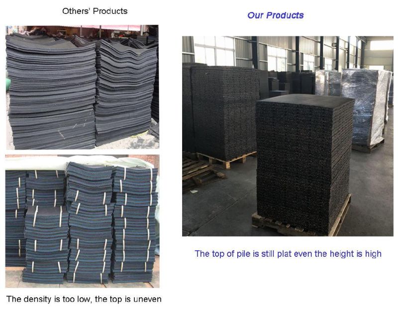 Porless Factory Customized Anti-Slip Shock Absorption EPDM Gym Rubber Flooring Tile Rubber Floor Matting
