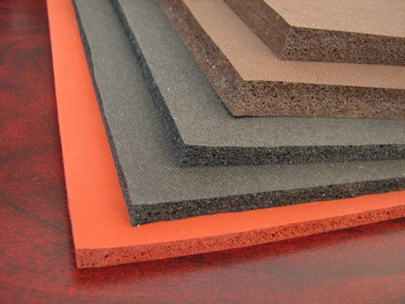 1.5-50mm X 0.1-1.5m X 1-20m Silicone Sponge Sheet, Silicone Foam Sheet with Close Cell Silicone Sponge, 10-40sh a, 0.5-1.0g/cm3, Backing Adhesive 3m (3A1002)