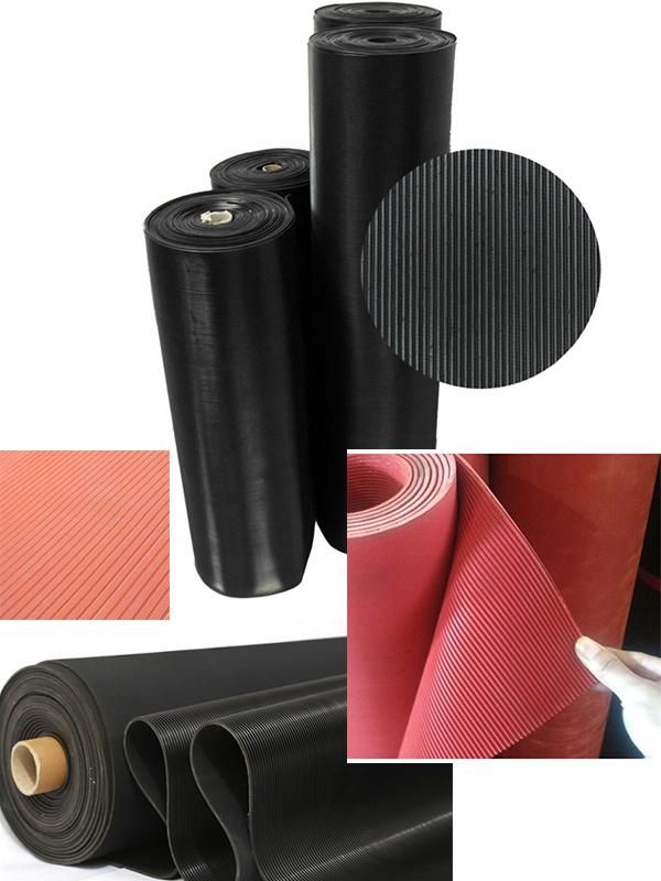 Fine Ribbed Comfort Safety Rubber Sheet/Mats