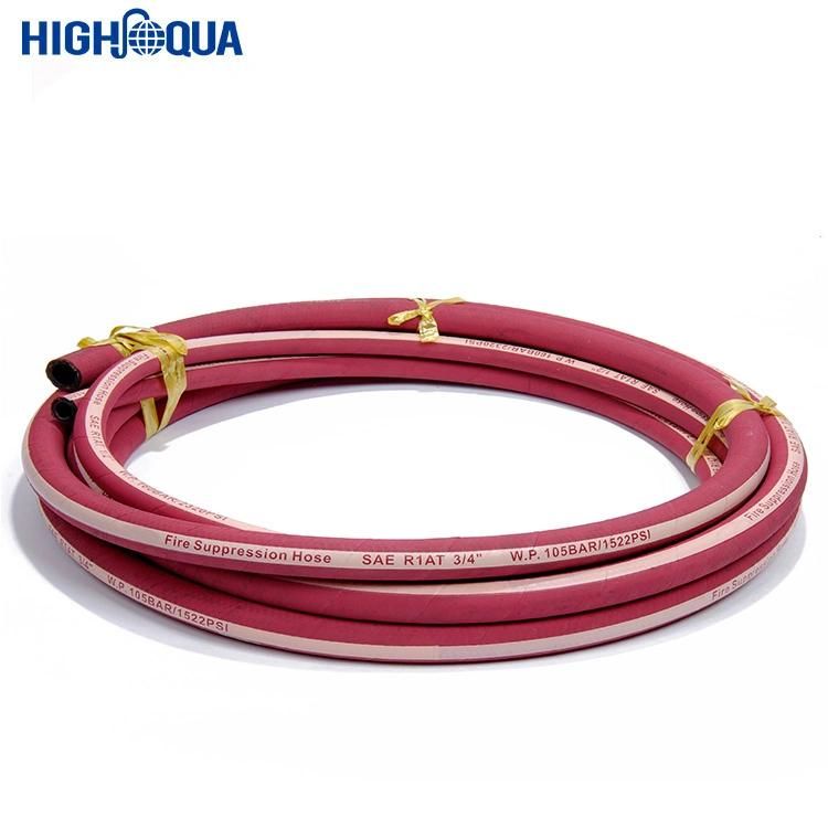 Red Color Cloth Surface Hydraulic Hose R16