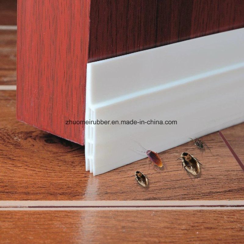 Silicone Door Bottom Seal, Silicone Door Sweep with 3m Tape