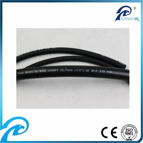 Smooth Type Red Fiber Braided Oil Pressure Hose