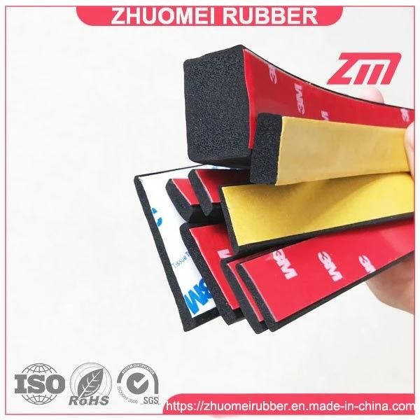 EPDM Rectangle Foam Sponge Strip Square Shape Rubber Seal Weatherstrip