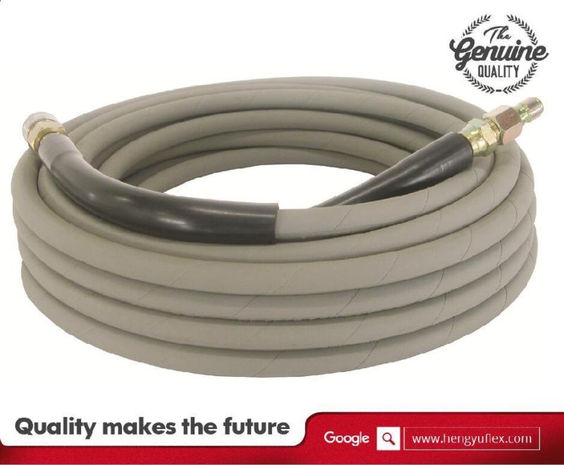 Steel Wire Braids Flexible Rubber Jet Wash Hose 4000psi/6000psi/12000psi