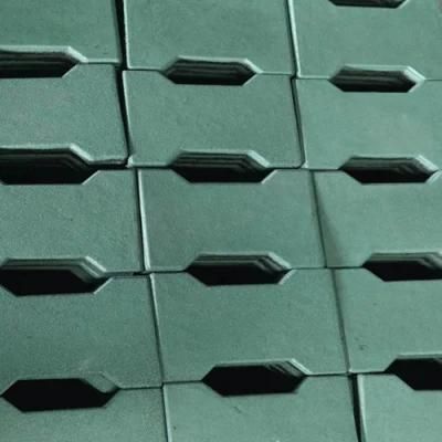 160mm*200mm Dog-Bone Shape Rubber Flooring