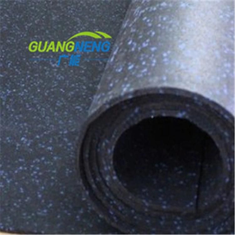 Black Rubber Non-Toxic Rubber Gym Floor