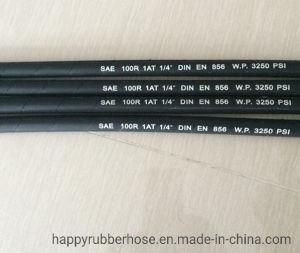 Smooth or Cloth Cover Black or Colorful SAE 100r1at/DIN En853 1sn Flexible Rubber Oil Hydraulic Hose