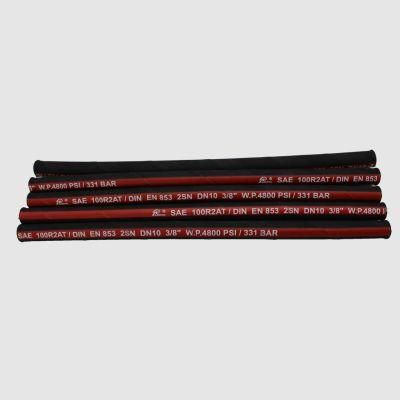 Over Standard Pressure Resistance 3/8&quot; 6000 Psi Hydraulic Rubber Hose