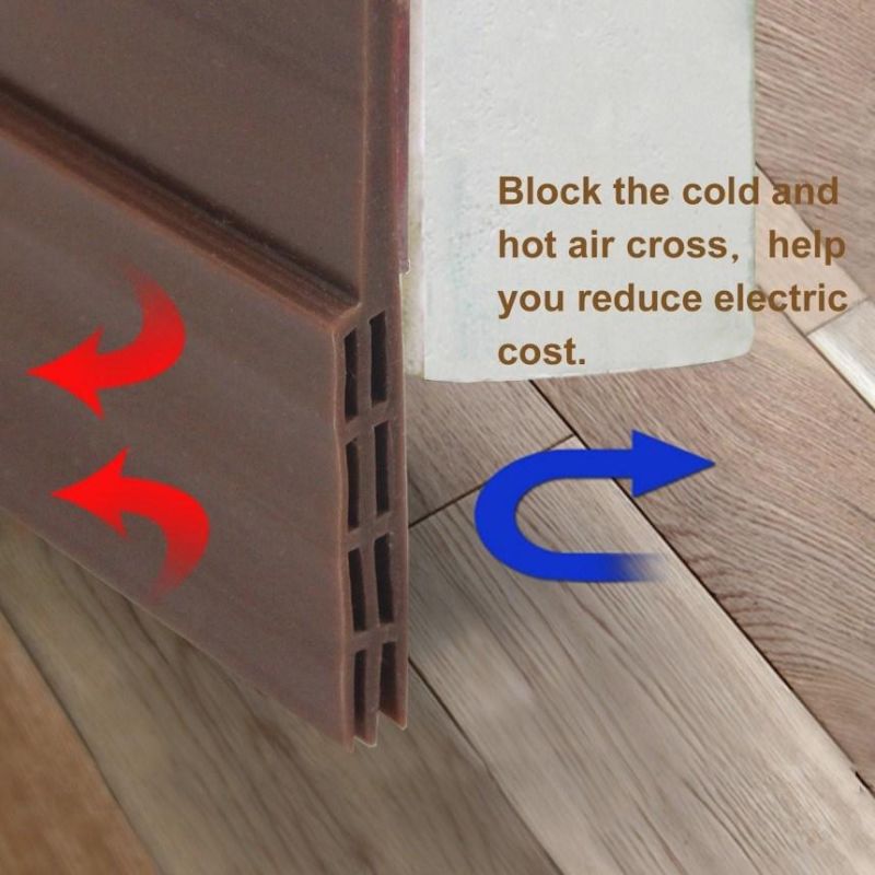 Airproof Wooden Door Silicone Bottom Sweep