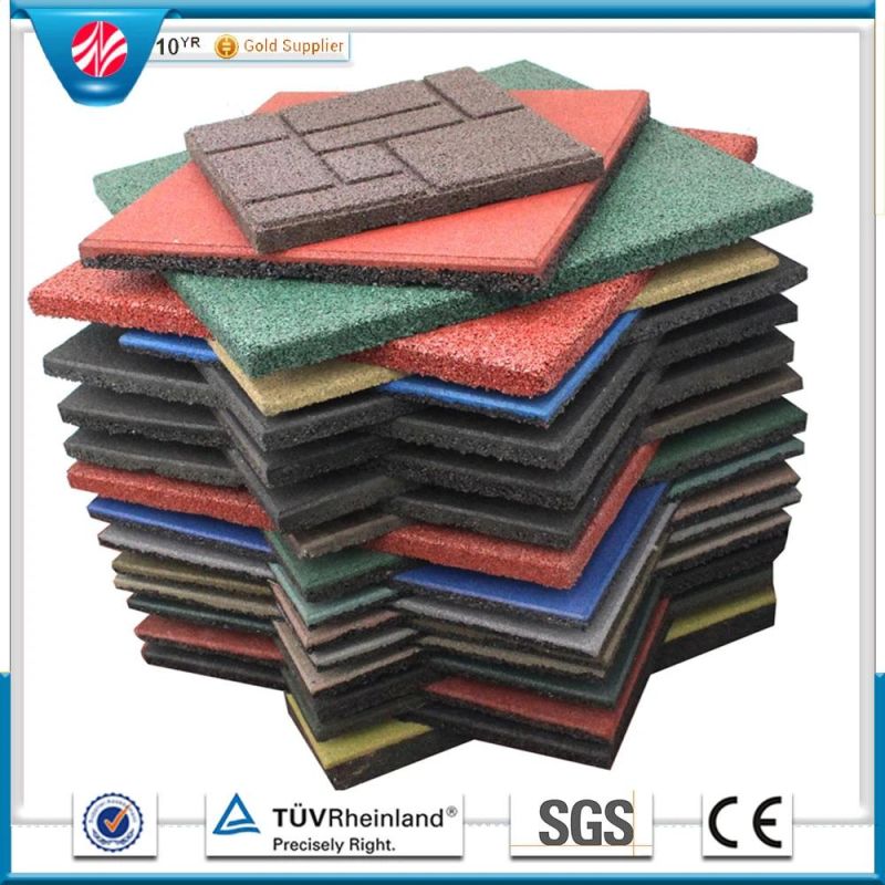 Safety Rubber Tiles Paver/Playground Rubber Floor Tile