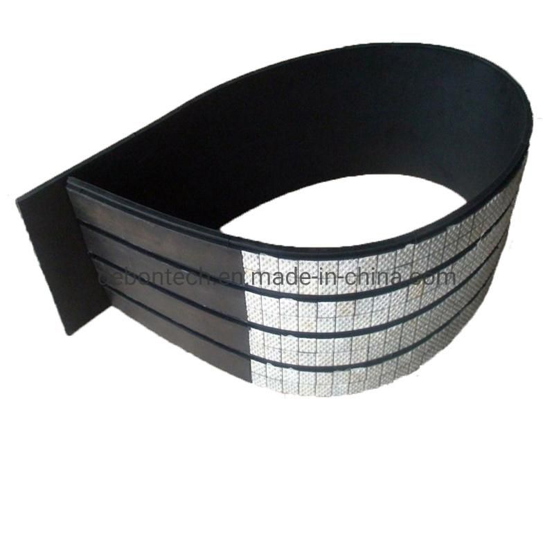 Vulcanized Ceramic Coating Lagged Pulley Rubber Lagging Sheet Roller for Conveyor Pulley Lagging