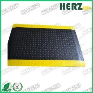 Non-Slip Rubber Diamond Plate Conductive Flooring ESD Anti-Fatigue Rubber Mat
