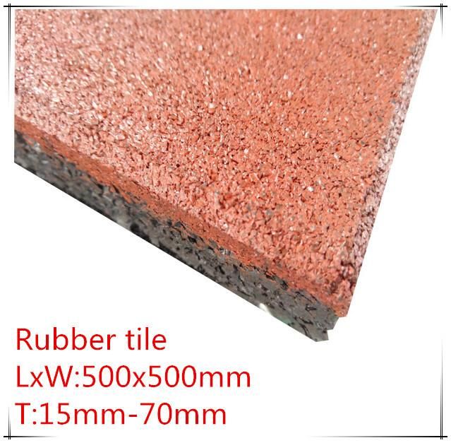 Fitness Equipment Rubber Mat, Gym Rubber Flooring Mat, Kindergarten Rubber Mat