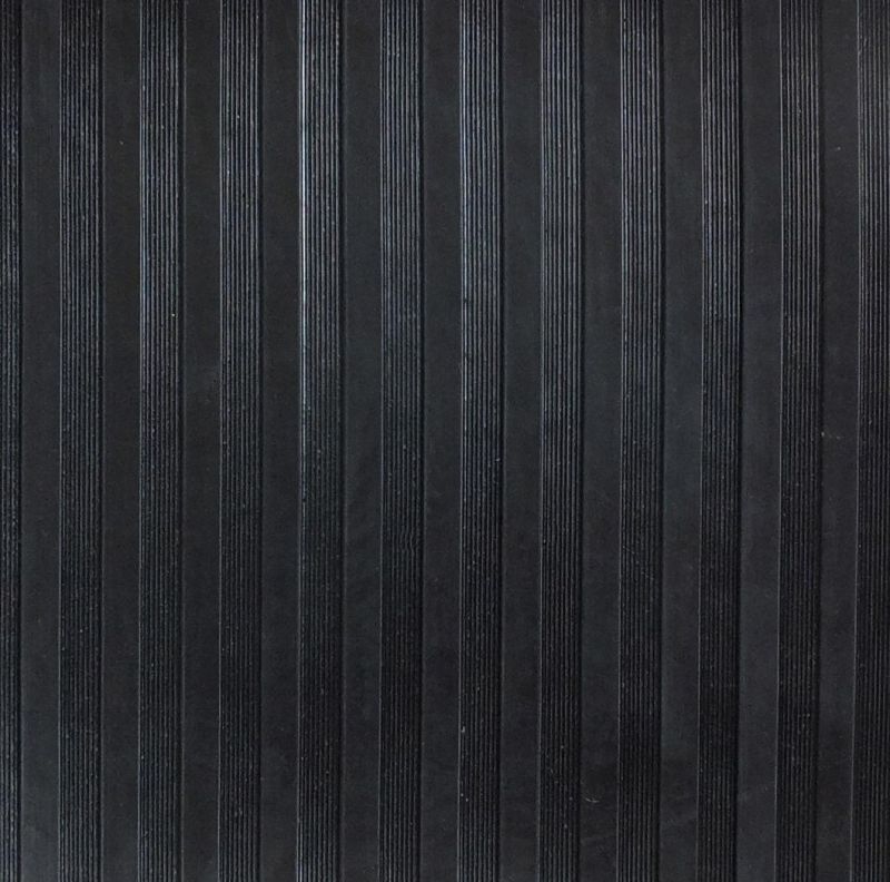 Ribbed Pattern Surface Rubber Sheets Mats Rolls Flooring