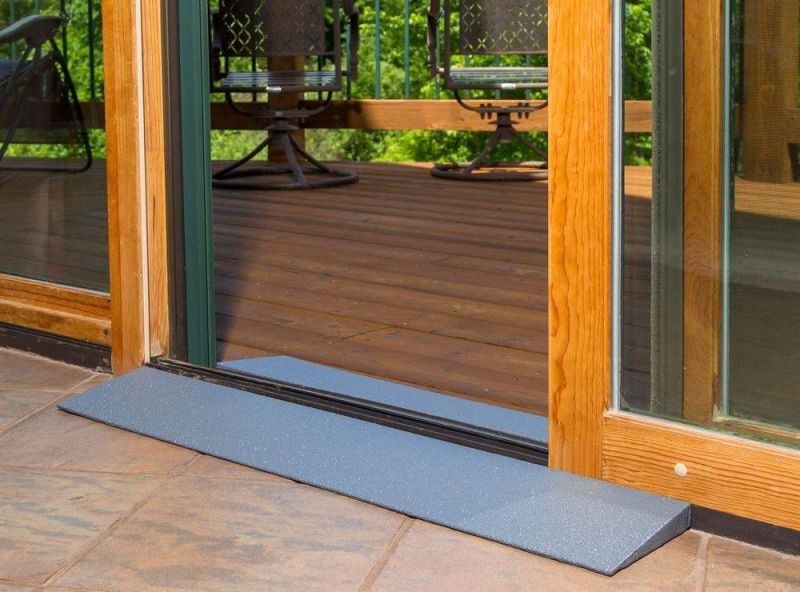 Water Proofing Rubber Threshold Ramp with Beveled Sides